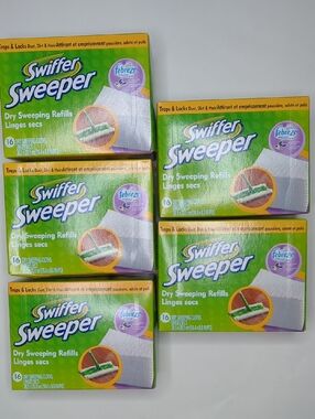 Swiffer Sweeper Dry Sweeping Refills 16 Count - 5 Boxes NEW